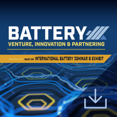 Battery Venture, Innovation & Partnering Event Prospectus </